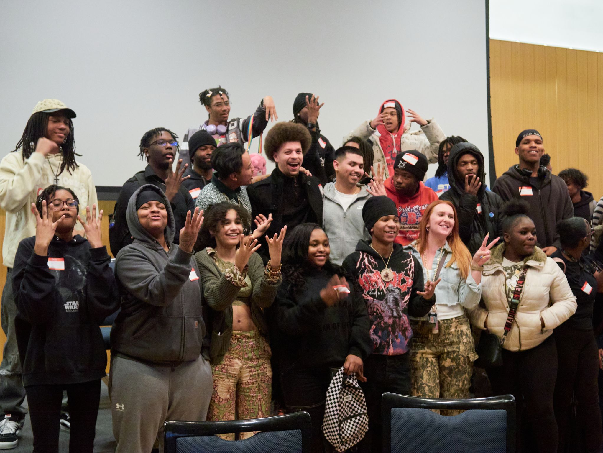 Group of  young people involved in Good Trouble organization.