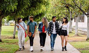 young people walking